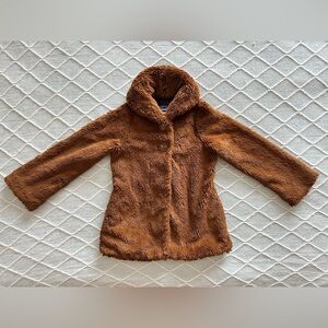 Patagonia Girls Teddy Jacket Brown Size XS 4/5